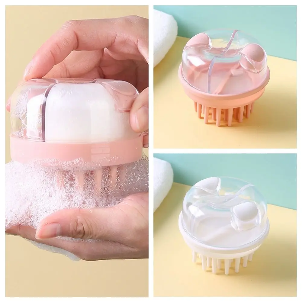 Мягкая силиконовая расческа для мытья волос многофункциональная массажная