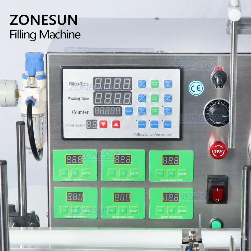 ZONESUN ZS-DTMP6 Автоматическая машина для розлива жидкостей шесть насадок дайвинга