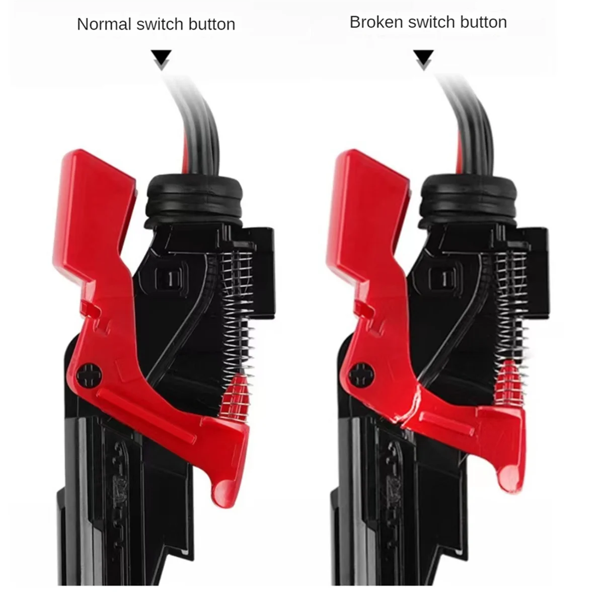 Сменная кнопка переключателя триггера для пылесоса V10 V11 SV12 SV14 ABS красная запасные
