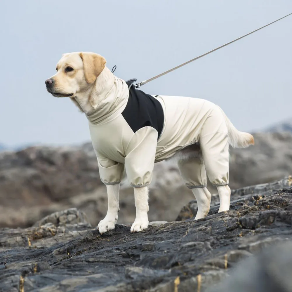 

Большой плащ для собак корги плащ стиль щенок водонепроницаемая одежда для собак светоотражающий ветрозащитный непромокаемый дождевик с капюшоном для собак