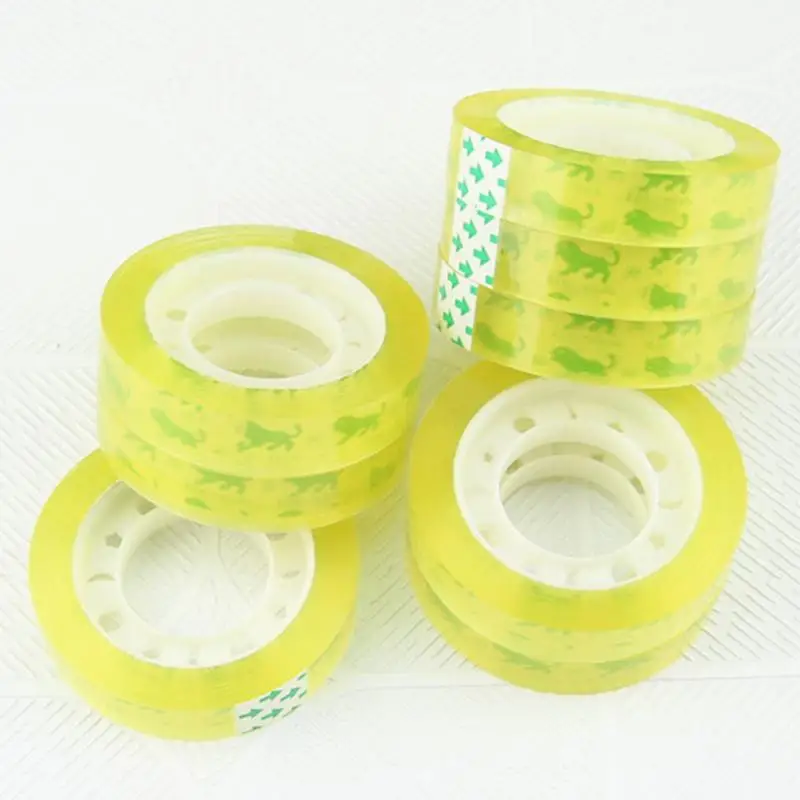 

New 3rolls 12mm*30m Transparent Tape Clear Sealing Student Accessories Sale Supplies 2022 Stationery Packing Office School A4c5