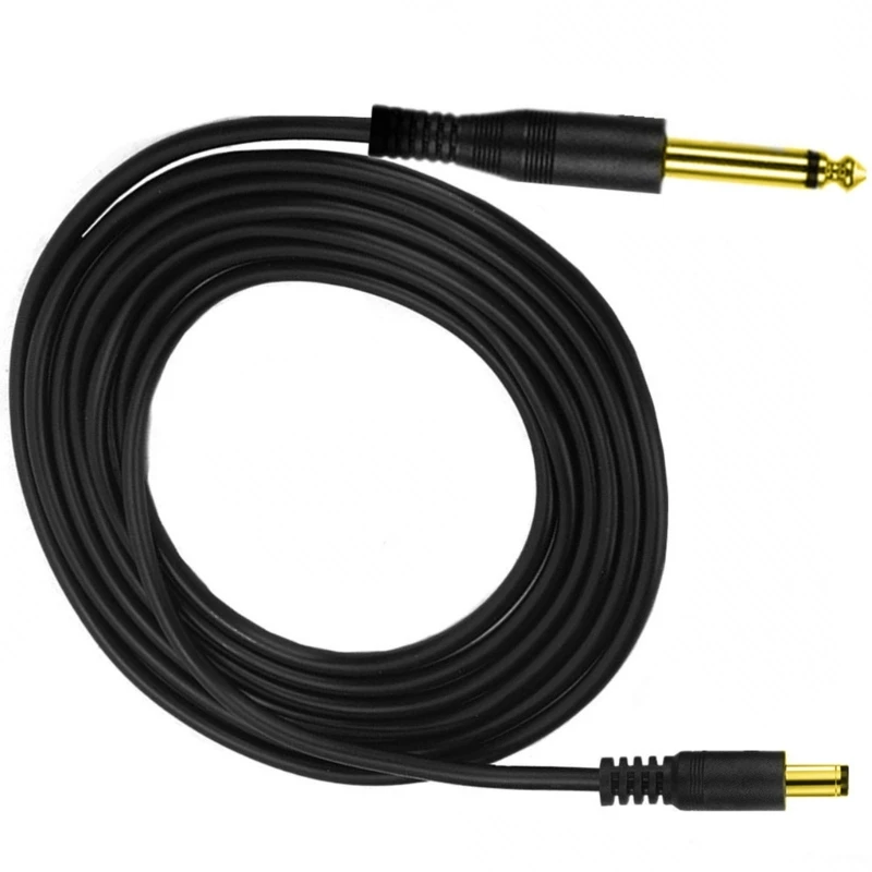 

2023 New L-Shape Clip Cable 6.35mm to DC5521 Clip Cord Pen Wire Line for Rotary Cartridge Machine