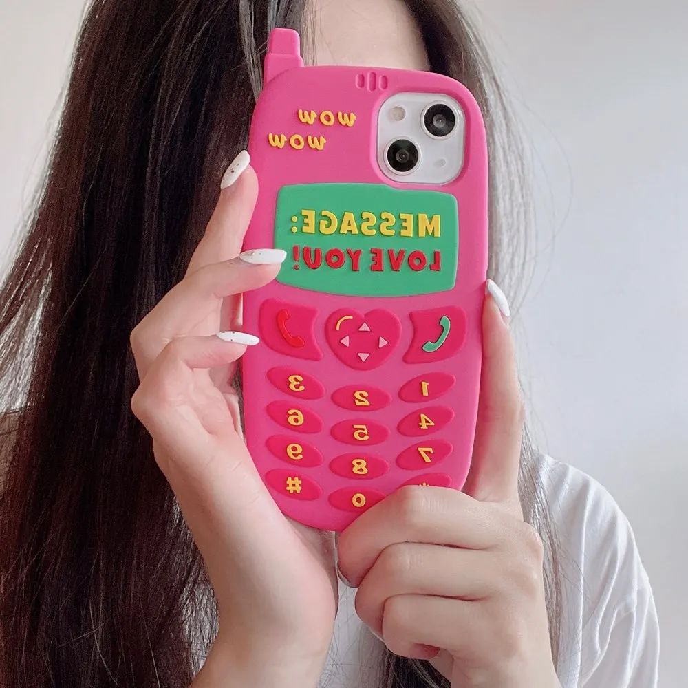 

Cute Rose Pink Love Heart Cell Phone Case For iPhone 11 12 13 Pro Max XR X XS Max 6s 6 7 8 Plus SE 2020 Soft Silicone Back Cover