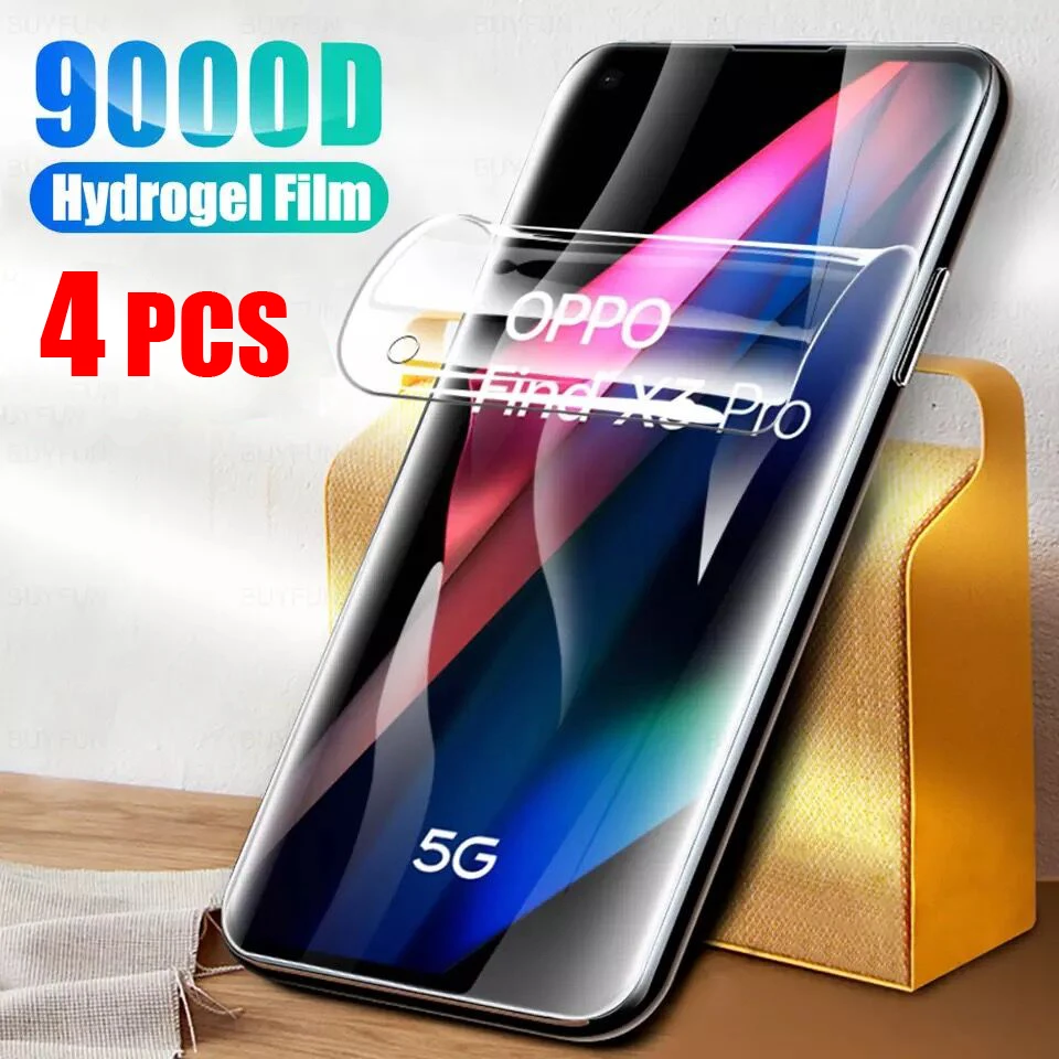 

Гидрогелевая пленка для OPPO Find X3 X2 X5 Pro Neo, защитная пленка для экрана OPPO R17 F19 Pro Plus, не закаленное стекло, 4 шт.