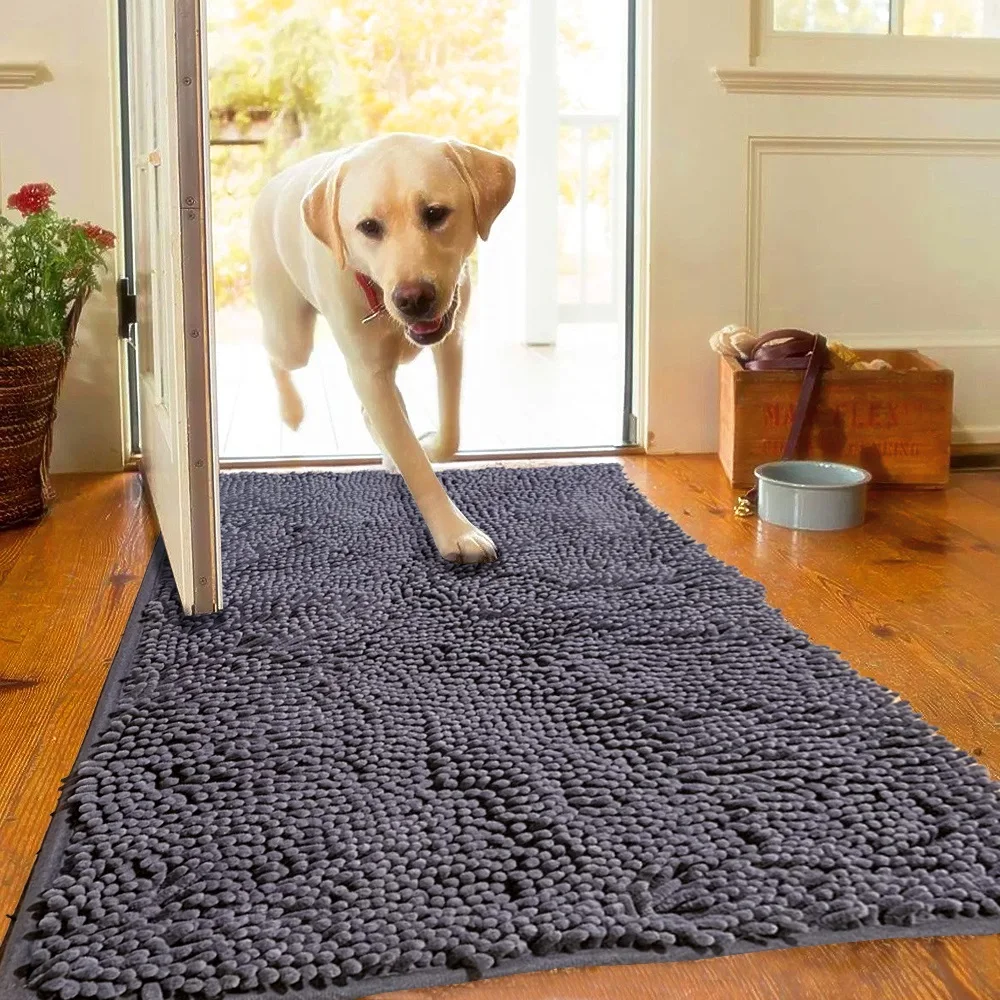 

Washable Dog Mat Easy To Clean Pet Muddy Paws Rug Absorbent Dogs Diapers Pads Soft Cushion For Small Large Dogs