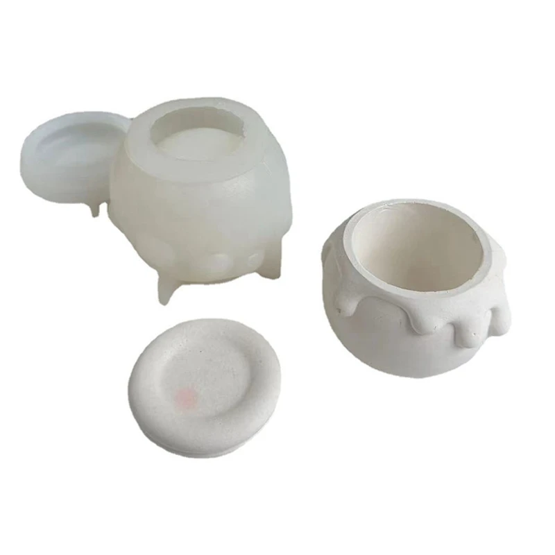 DIY банка для меда силиконовая форма гипсовая коробка свечей с крышкой рукоделия