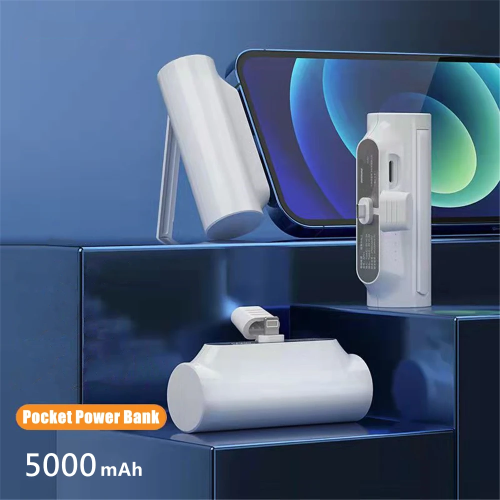 

5000mAh Mini Power Bank For iPhone 13 12 Xiaomi OPPO Samsung Backup External Battery Portable Phone Charger Outdoor Powerbank