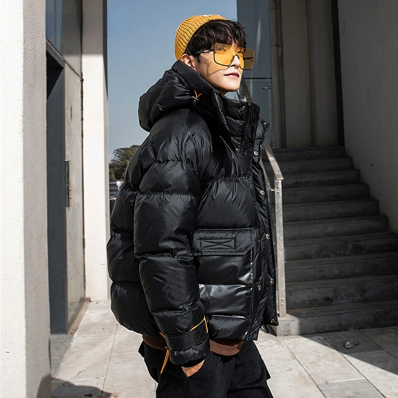 New Winter Men's Jacket Down Jackets White Duck Down Superheat Coats Parka Short Tops High End Luxury Designer Clothing Brand