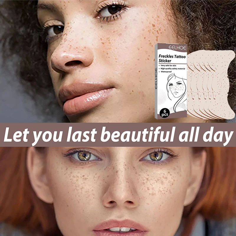 

Waterproof Temporary Freckles Makeup Fake Freckle Face Tattoo Sticker Removable Brown Spots Long Lasting Women Beauty Tools