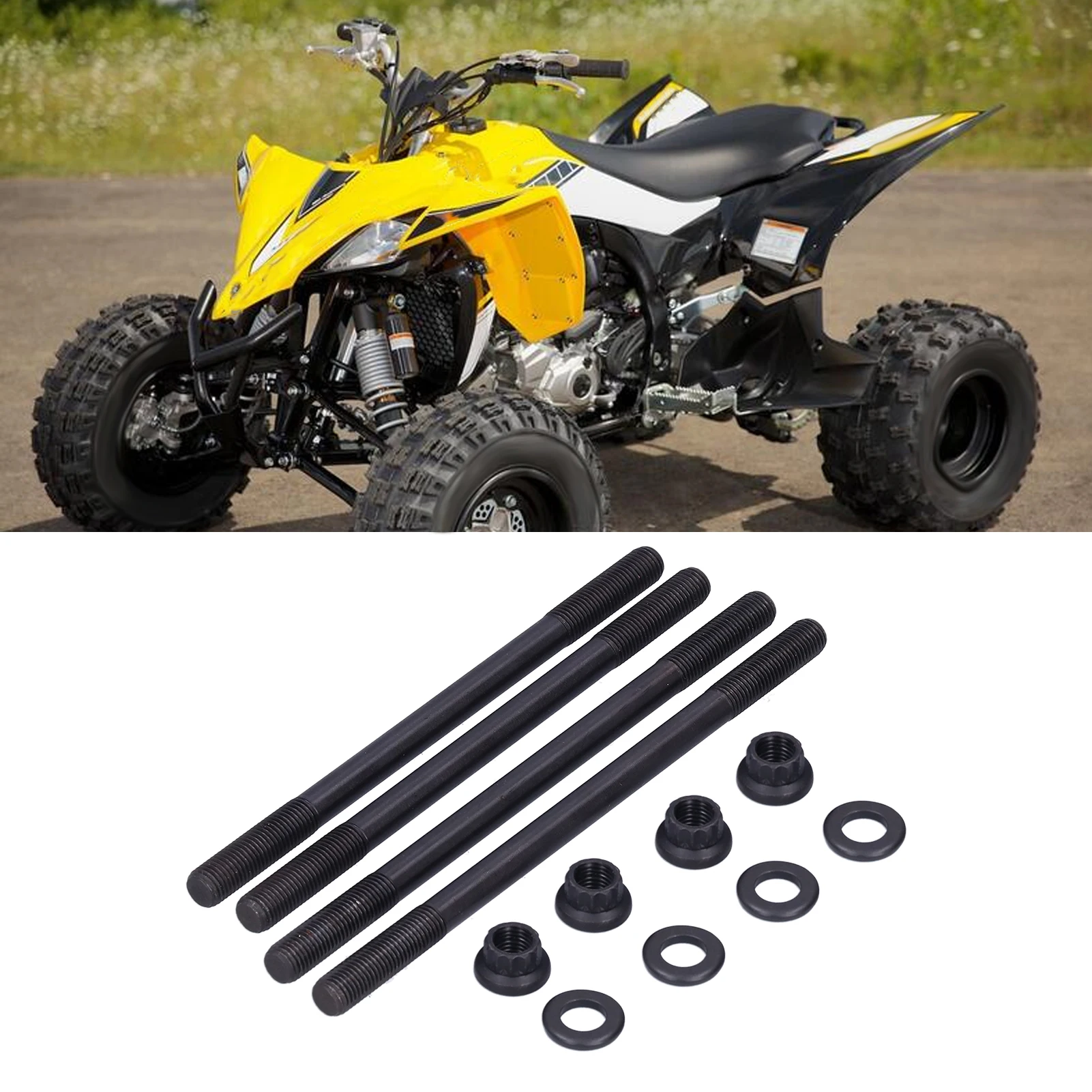 Мотоцикл головки блока цилиндров шпильки болты комплект тяжелых подходят для