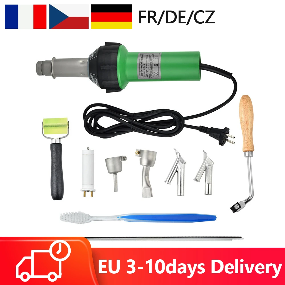 220V 1600W Plastic heat torch welder Hot Air Welding Torch Kit with Speed Nozzles Pe Roller Plastic Integrated Welders