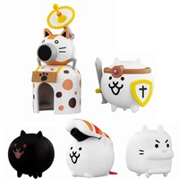 bandai genuine shell less assembly gashapon cat war 3 dog sanhua castle ornaments cute action figure model toy christmas gifts