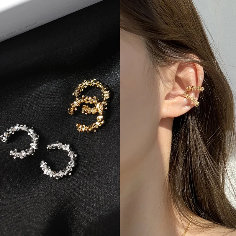 

Fashion Ear Cuffs Without Piercing Ear Clip Earrings Non-Piercing Fake Cartilage Earrings For Women Jewelry 2023 Gifts Korea New