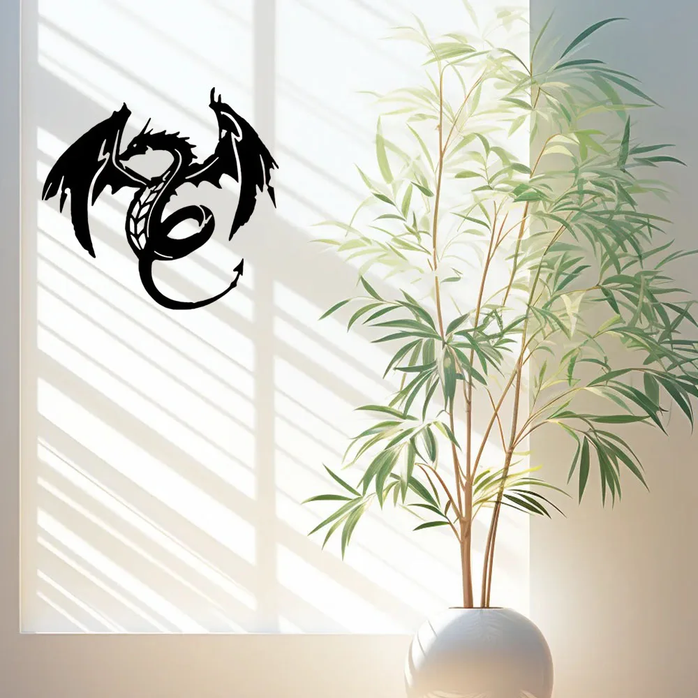 Декор для фона телевизора дома: изысканный черный лак дракон железные поделки