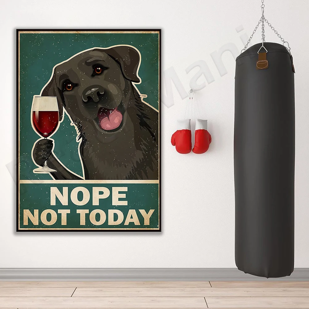 Постер с надписью Love Dog No Today