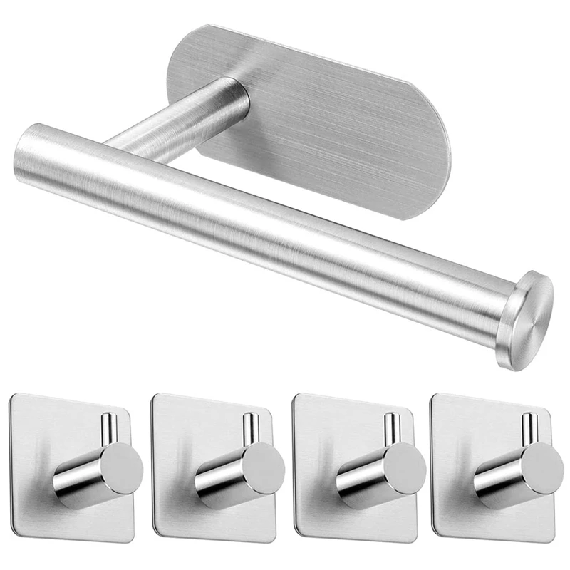 Акция! Держатель для туалетной бумаги самоклеящийся держатель 4 крючка без