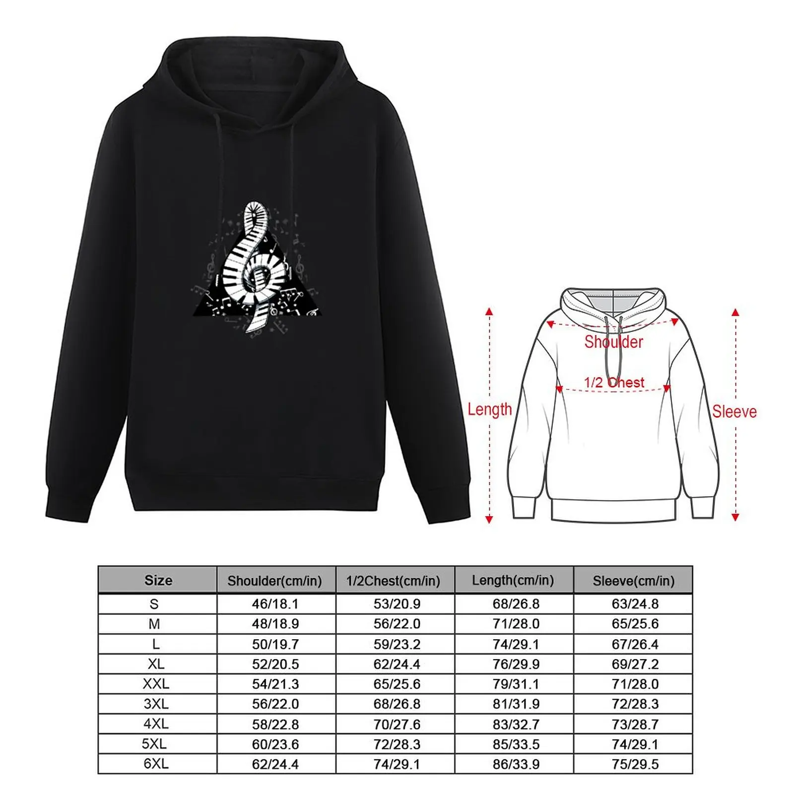 Подарочный продукт для фортепиано пуловер с принтом ноты эстетичная одежда