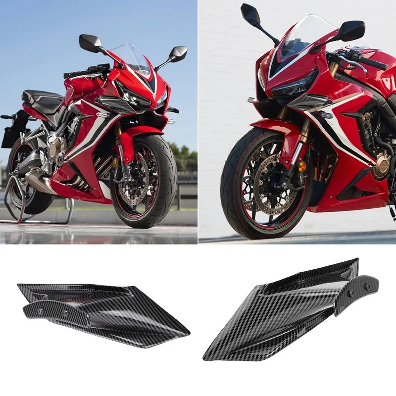 

Motorcycle Side Wing Protector Fin Trim Cover Winglets Motorcycle Fairing Winglet for Honda CBR650R CBR 650R 2019 2020 2021 2022