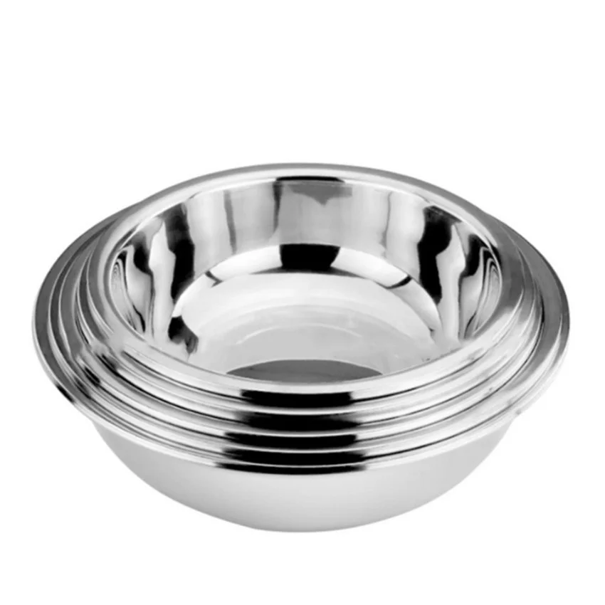 Большая емкость миска для собак из нержавеющей стали 304 кормления домашних