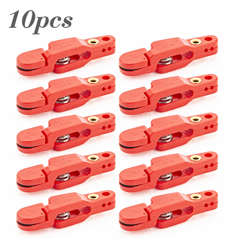 

10Pcs Offshore Fishing Adjustable Planer Board Release Clips Trolling Line Clamp Heavy Tension Release Clip Fihsing Accessories