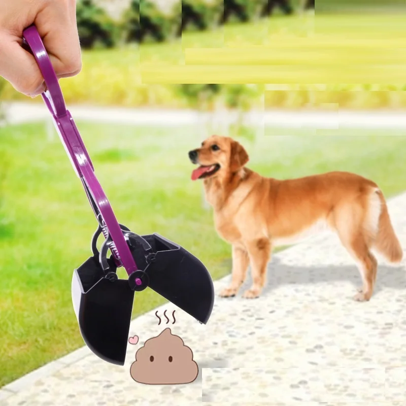 

Pet Cat Dog Feces Cleaner Pooper Scooper Long Handle Jaw Poop Scoop Outdoor Waste Pick Up Dog Cleaning Products