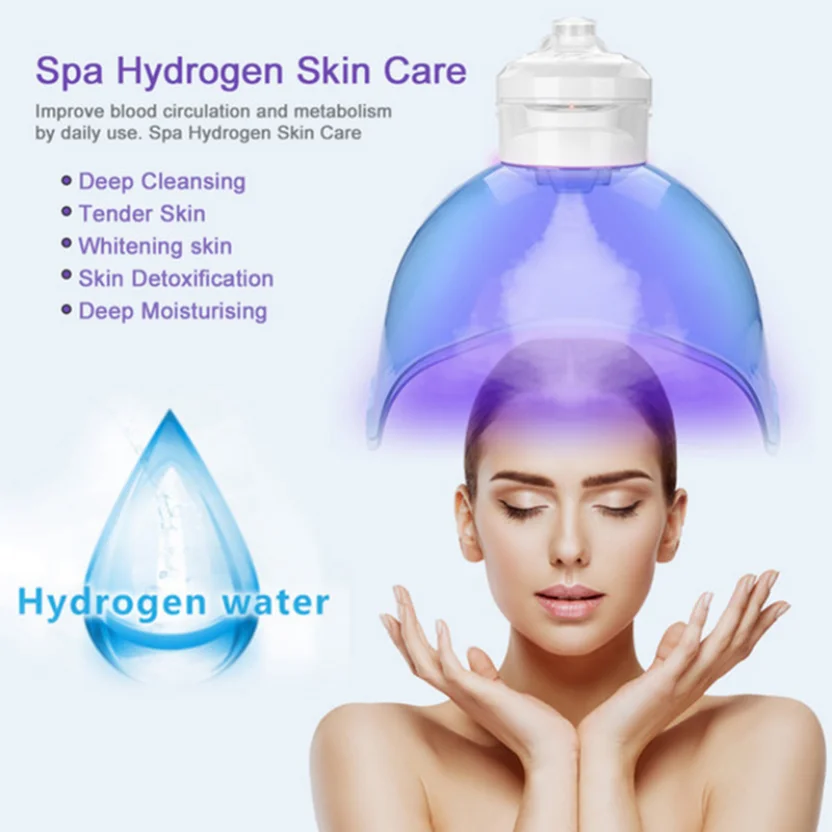 

Personal Care Appliances Led Hydrogen Oxygen Jet Peel Facial Mask Steamer Machine 3 Colors Photon Light Therapy Skin Care Re