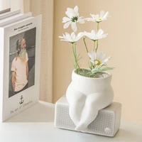 nordic decoration home body thigh pot dried flower vase living room decoration accessories table side decoration home docer gift