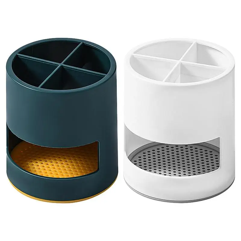 

Toothbrush Holders Multifunctional Cutlery Storage Stand Countertops Makeup Brushes Holder Portable Toothpaste Storage Cups