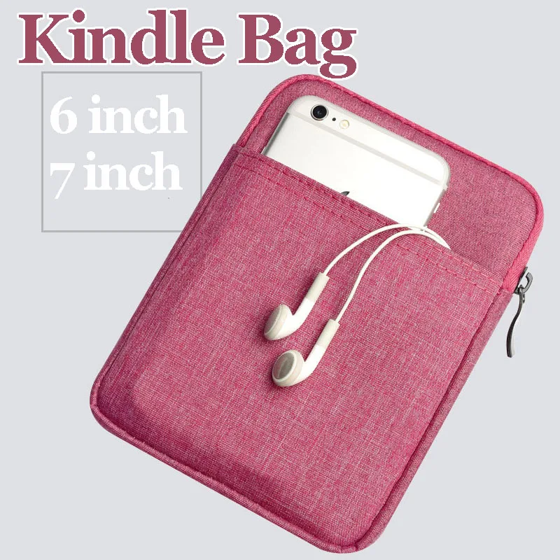 

6/7 Inch Tablet Bag Protective Bag for Kindle Paperwhite 4 123 Voyage Oasis Reader Bag for IPad Case Canvas Cover Kindle Sleeve