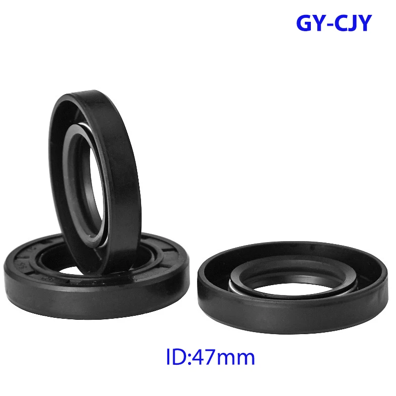 

ID: 47mm Black NBR TC/FB/TG4 Skeleton Oil Seal Rings OD: 60mm - 84mm Height: 7mm - 12mm NBR Double Lip Seal for Rotation Shaft