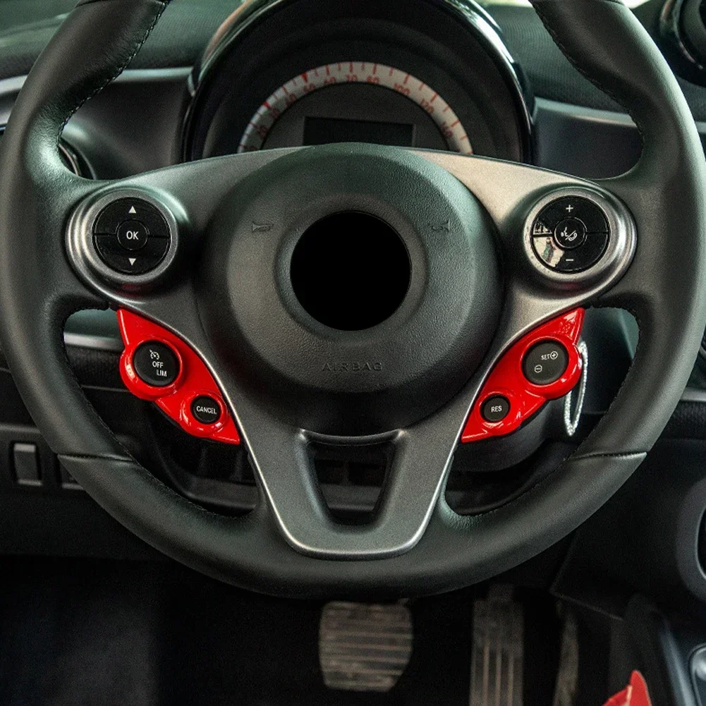 2 шт. декоративная наклейка на руль автомобиля для нового Mercedes Smart 453 Fortwo Forfour
