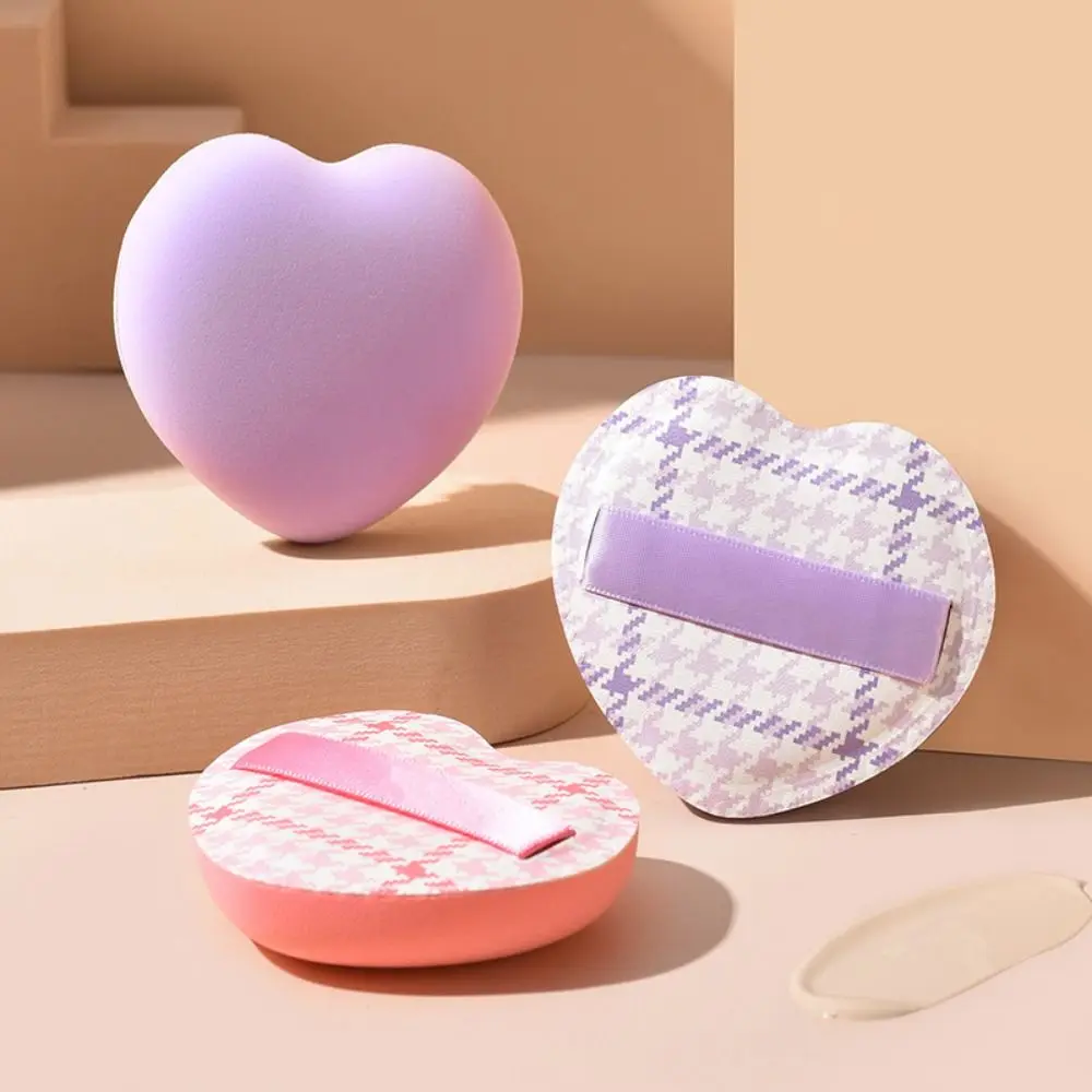 

2Pcs Heart-shaped Sweet Facial Face Makeup Puff Cosmetic Makeup Cotton Sponge Puffs Make Up Tools Women beauty