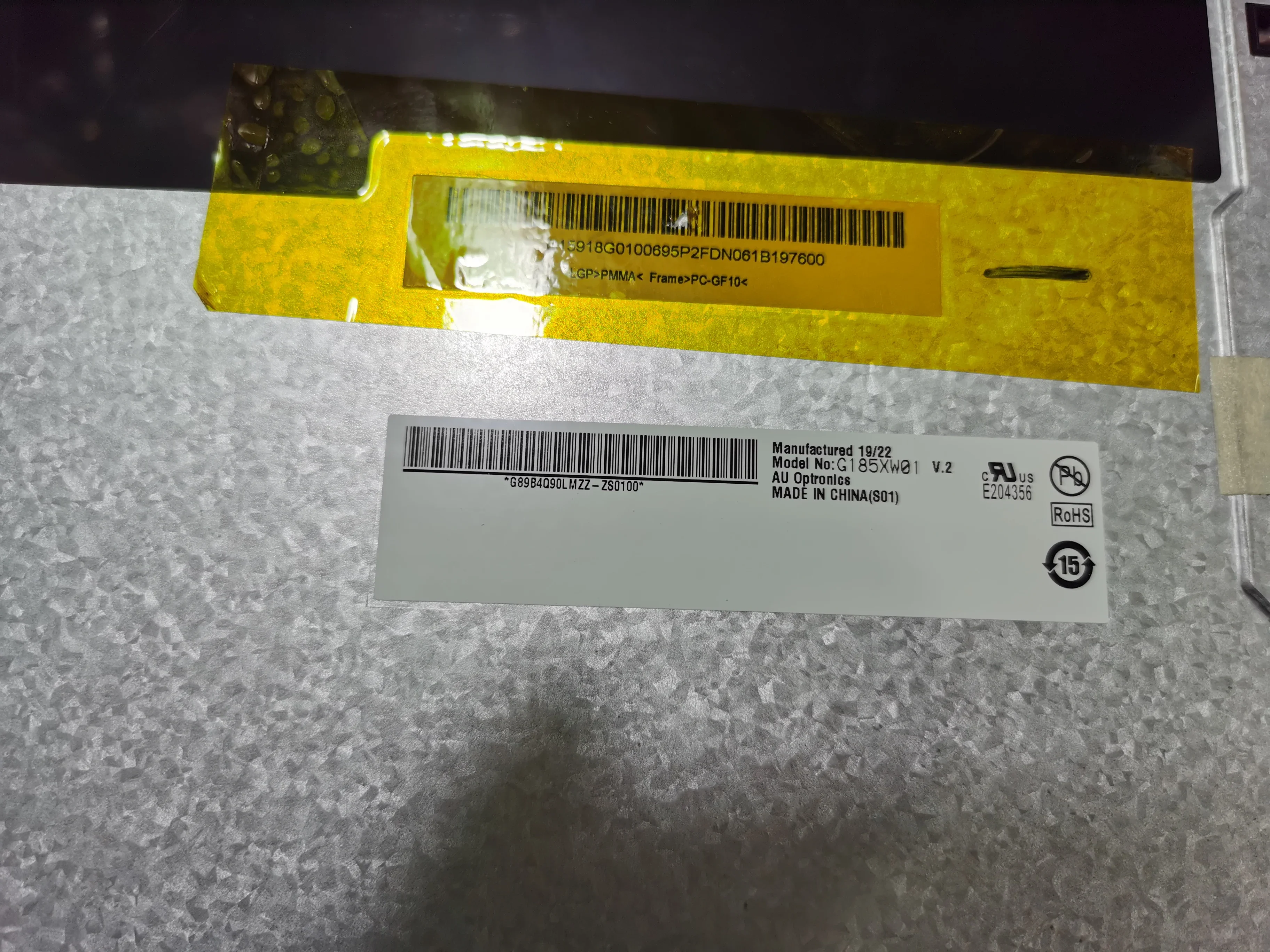 Панель ЖК-экрана для оригинального G185XW01 V1 18 5 дюйма протестированный