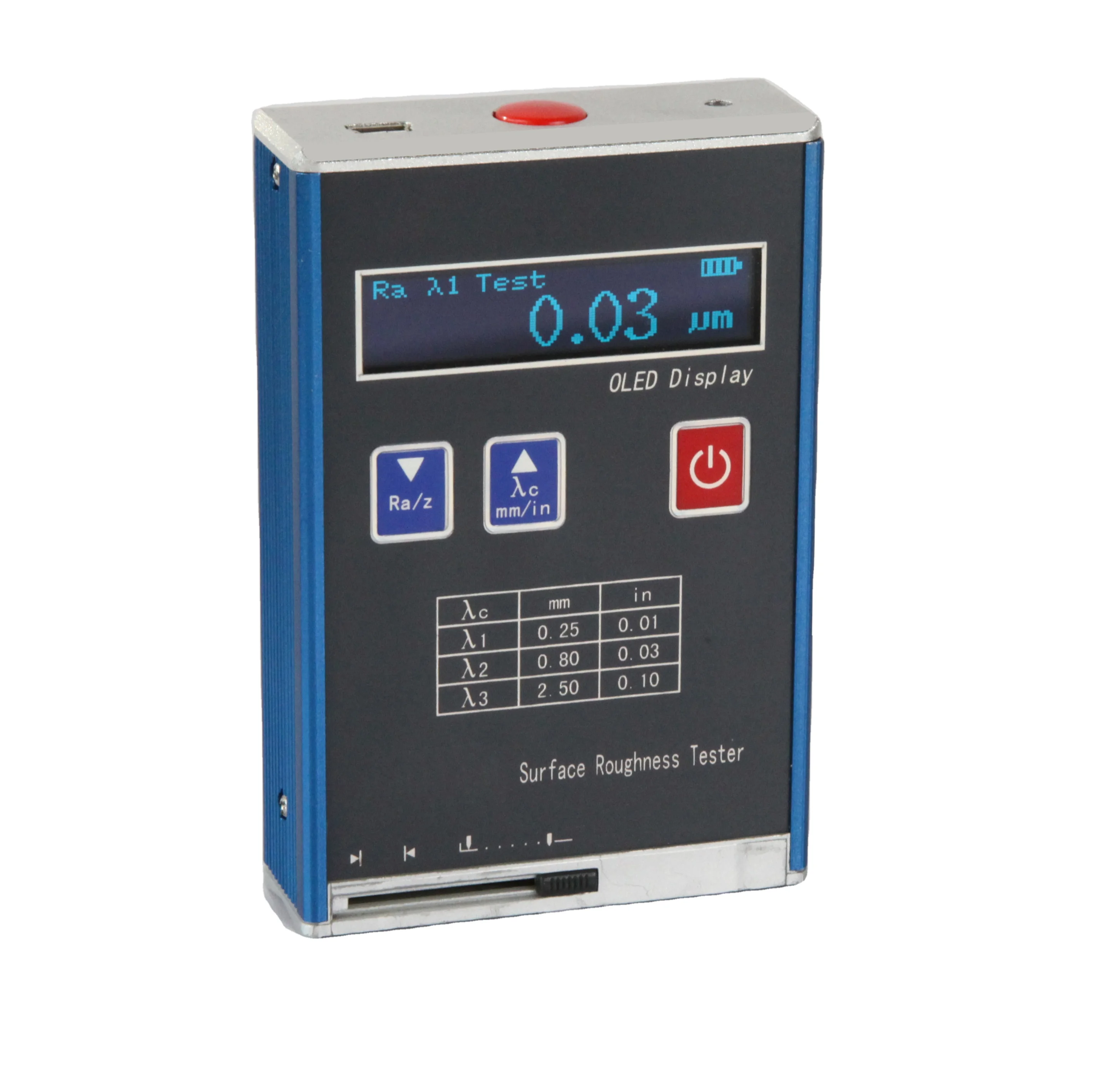 

KR-100 Portable Surface Roughness Tester Ra Rz Digital Roughness Meter Nondestructive Testing Equipment