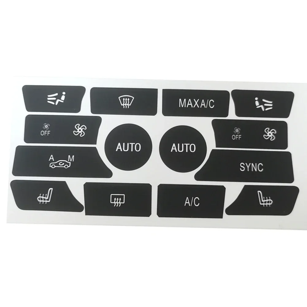 Наклейка на кнопку высококачественная матовая черная наклейка панели