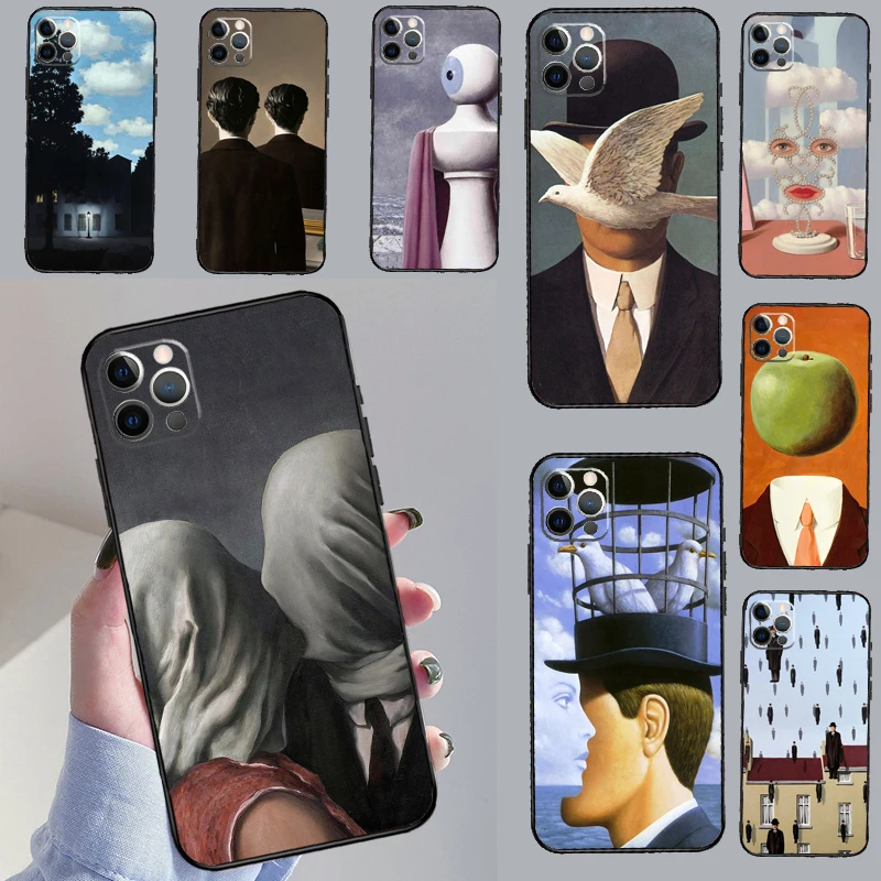 Чехол Rene Magritte для iPhone 12 11 13 14 Pro Max Mini XR X XS MAX 5S 6S 7 8 Plus SE 2022 SE 2020, чехол