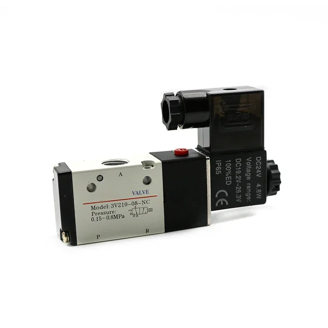 

Пневматический электромагнитный клапан 3V210-08 DC12V DC24V AC110V AC220V 3-ходовой 2-позиционный воздушный регулирующий клапан Газовый магнитный клапан