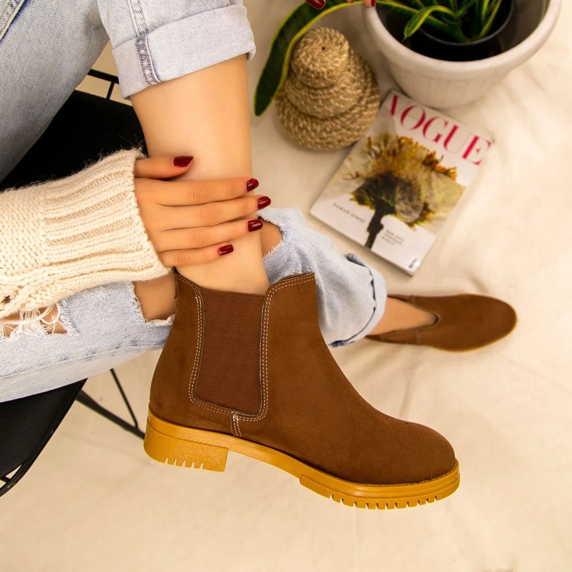 Tonar Alf Замшевые женские сапоги новый сезон модный тренд | Обувь