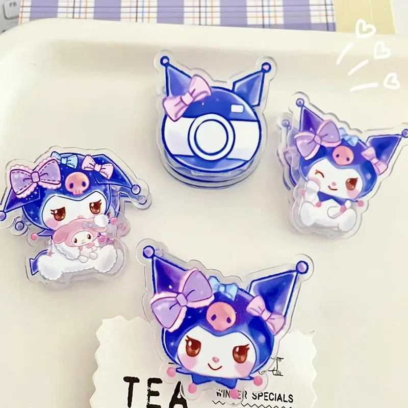 

Милый симпатичный двухсторонний зажим Sanrio Kuromi, герметичный зажим, Изысканный Зажим из полипропилена, подарок для девочек на день рождения для детей