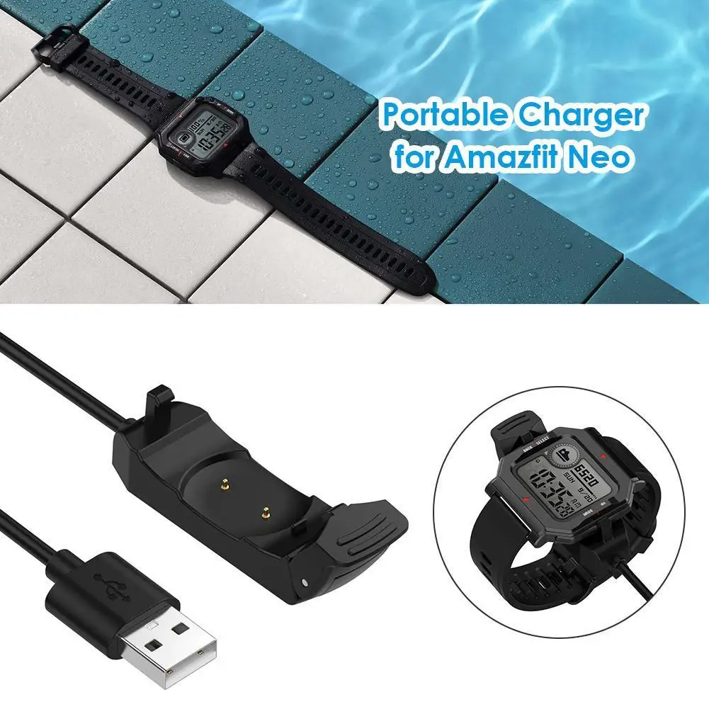 

USB-кабель для быстрой зарядки, портативное зарядное устройство для смарт-часов Amazfit Neo, 1 м