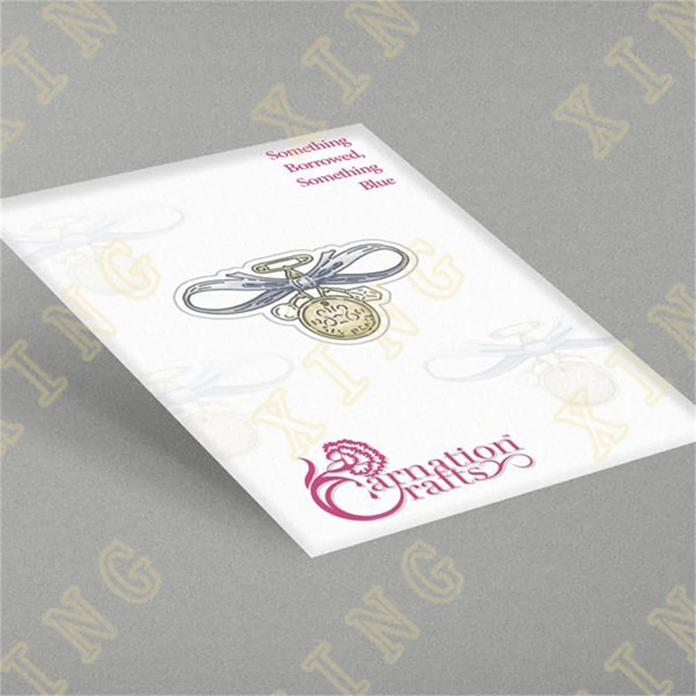 

Someting Borrowed Something Blue New Metal Cutting Dies Scrapbook Diary Decoration Stencil Embossing Template Diy Handmade
