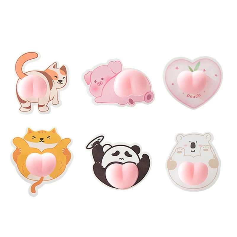 

Universal Car Door Edge Guard Cartoon 3D Cute Butt Car Door Sticker Anti-collision Rearview Mirror Door Bumper Protector