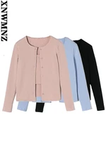 xnwmnz cardigan women 2022 fashion new sweater cardigan jacket sling two piece vintage long sleeve female outerwear chic tops