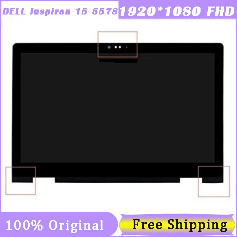 

15.6 Inch Touch Screen for Dell Inspiron 15 5578 MODEL P58F Display Touch Assembly LP156WF7-SP EC 40 Pin FHD 1920*1080