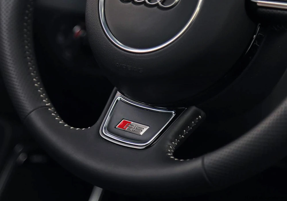 Автомобильная наклейка на руль из алюминиевого сплава эмблема для логотипа Audi