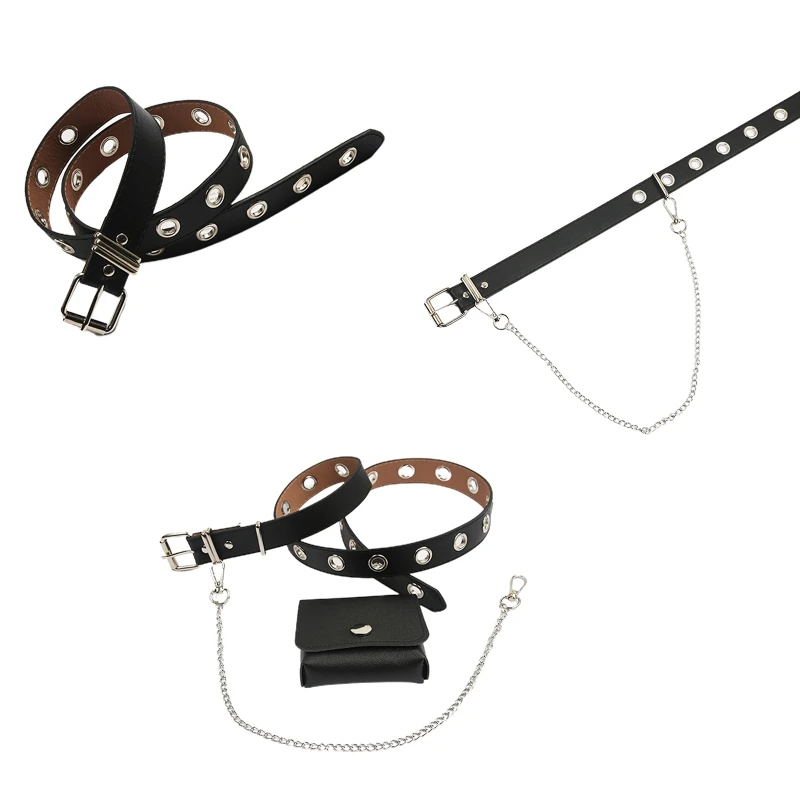 

MXMB Pant Chain Belt Shaping Girdle Buckle Circle Belts Casual Jeans Belt For Women Dress Decorative Belt All-match Skirt