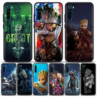 marvel groot phone case for redmi 6 6a 7 7a note 7 note 8 8a pro 8t note 9 9s pro 4g 9t soft silicone