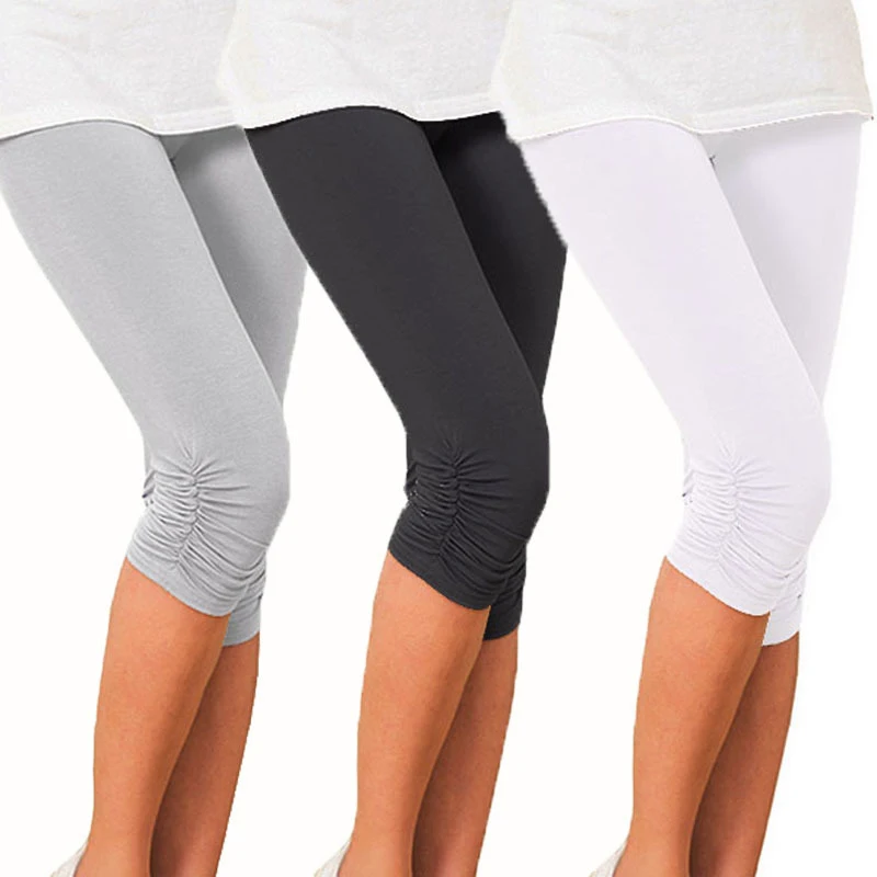 Women Pants Workout Pants Cotton Elastic Waist Casual Solid Spring Summer Comfortable Pants Stretch Pants Cheap