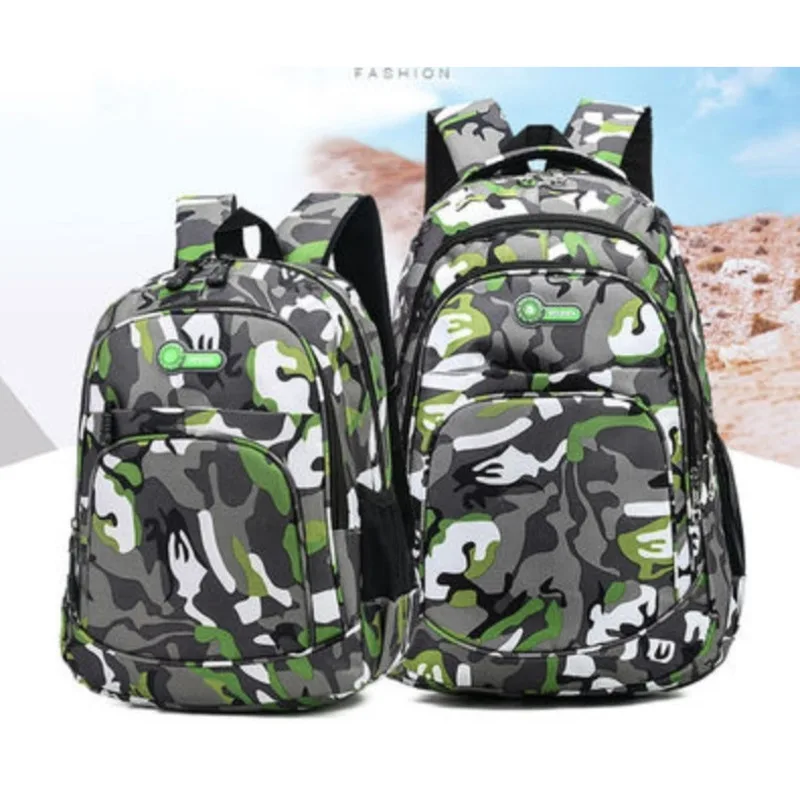 

Schoolbag Backpack Women's New Large Capacity Outdoor Travel Bag Children's And Middle School Students' Backpack Camouflage