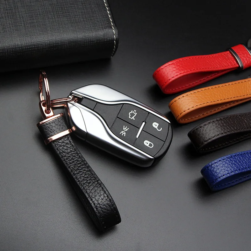 Винтажный кожаный ремешок брелок двойное кольцо ранцеобразное сделай сам шнурок